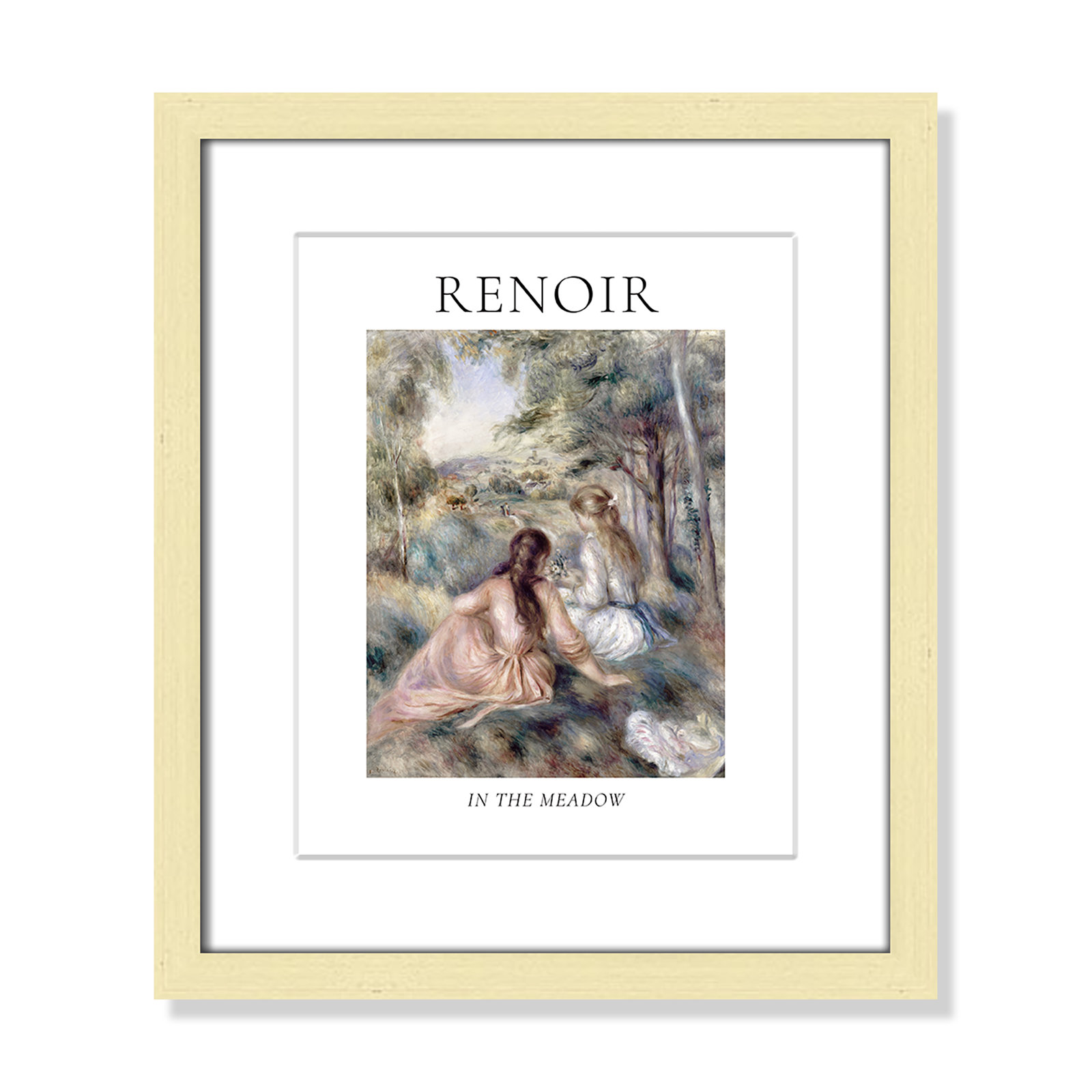 Old Masters Collection "In the Meadow" Print, Yes, 15" H x 13" W x 1.25" D, Gold Single Picture Frame