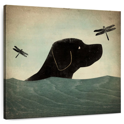 Nage de chien noir Brampt