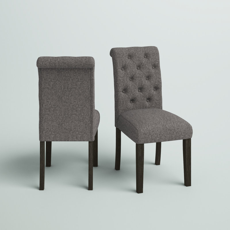 Chaise d'appoint rembourrée Julian, Gris