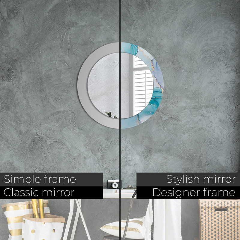 Huldar Glass Flat Wall Mirror