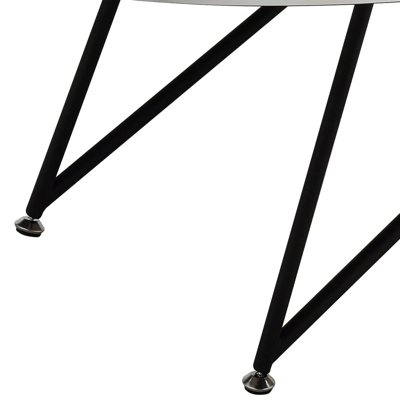 Table basse ovale en chêne gris patiné et noir avec pieds en métal de style industriel