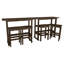 Arbnora Rectangular 4 - Person 54" Long Bar Height Dining Set-937322729