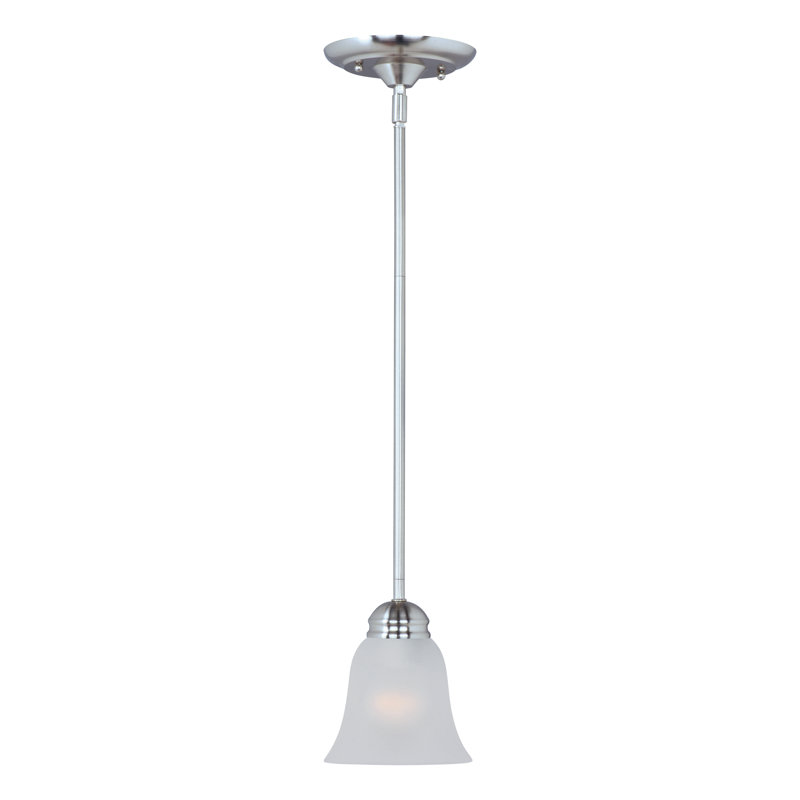 Luminaire suspendu en forme de cloche à 1 lumière Agena, Chrome poli