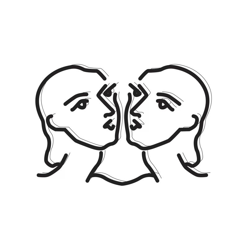 Gemini - Wrapped Canvas Print, 101.6 cm H x 66.04 cm W x 1.91 cm D