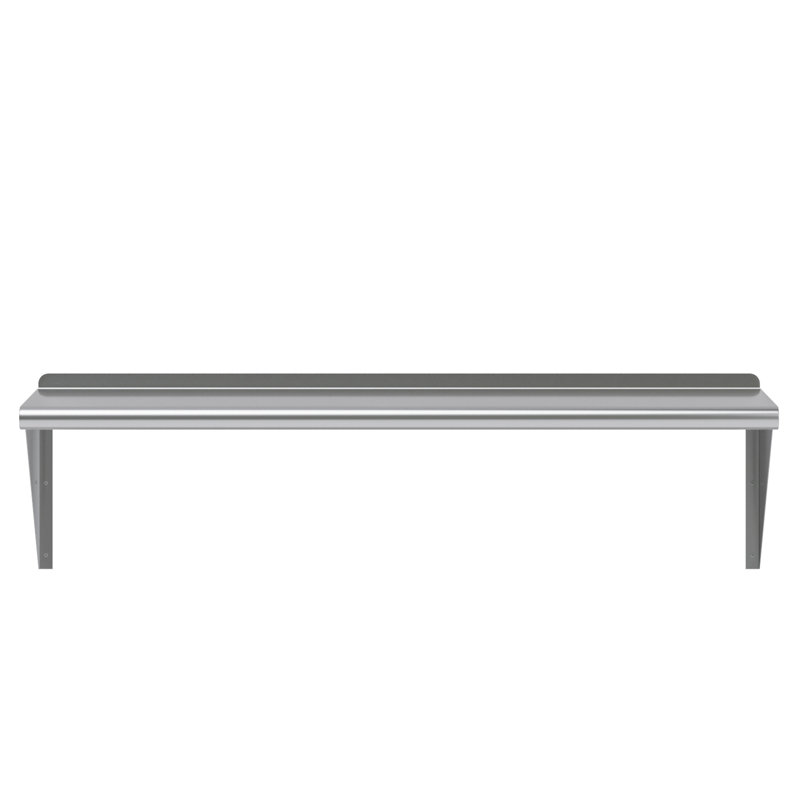 Tablette murale en acier inoxydable, H 13 po x l 48 po x P 14 po