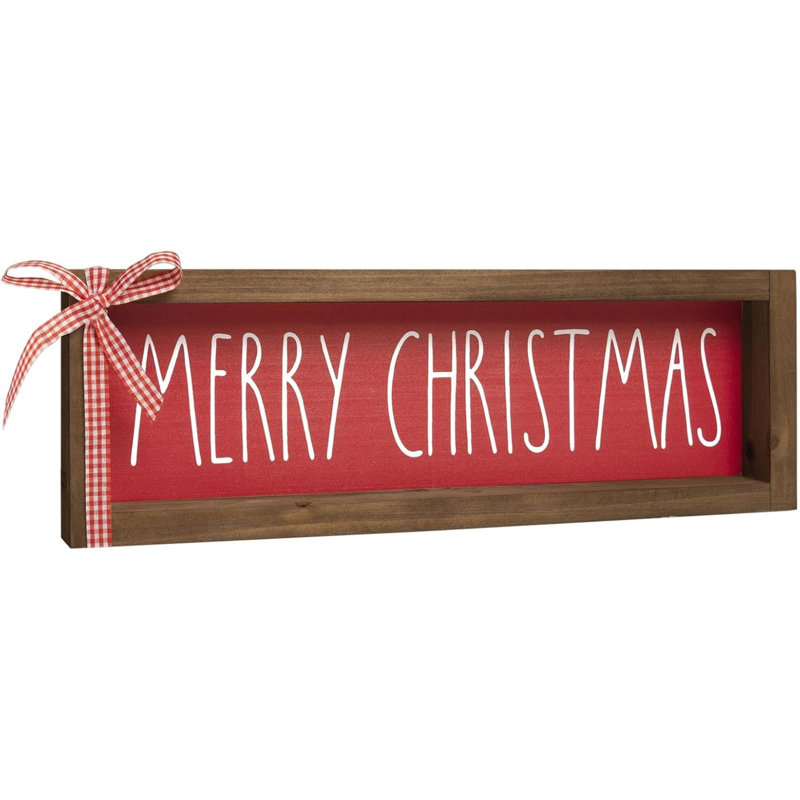 Panneau en bois Merry Christmas