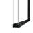 5660" W × 60" H Tempered Glass With Explosion Proof Film, Aluminum Frame Double Sliding Shower Door, "1/4 (6 Mm), Stainless Steel Handle, Matte Black-126402810