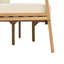 Ensemble de conversation d'extérieur en bois d'acacia avec coussins amovibles 5 pièces Zayric