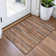 Machine Washable Indoor/Outdoor Xhevrie Copper Rug