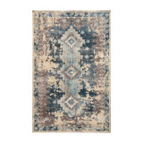 Distressed Homage Hand Knotted Wool Geometric Area Rug