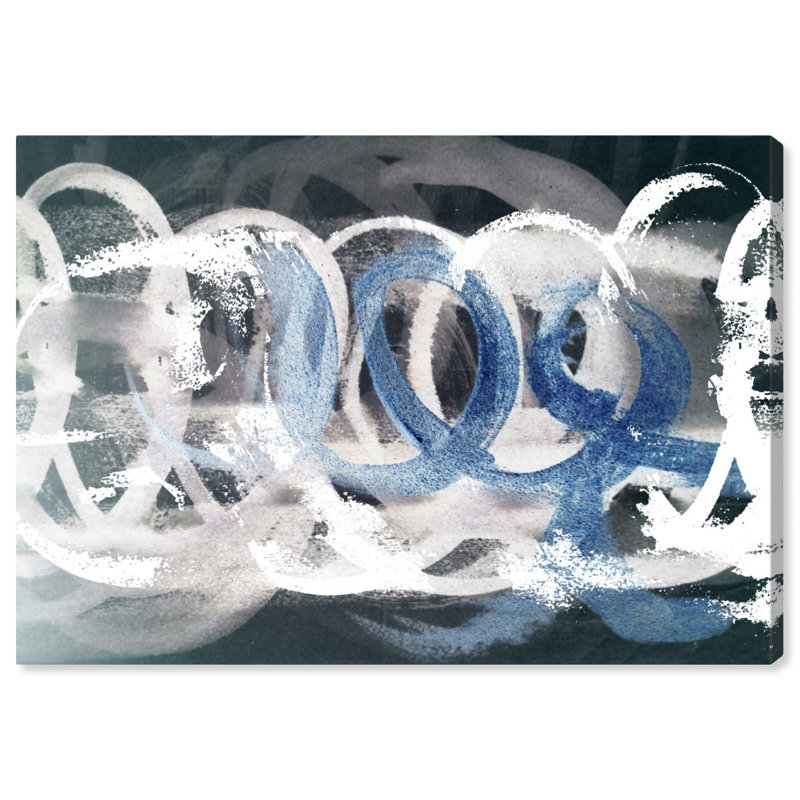 « scriptica », peinture sur toile, H 10 po x l 15 po x P 1,5 po