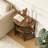 3-Tier Half-Round Narrow Side Table With Metal Frame-810858244