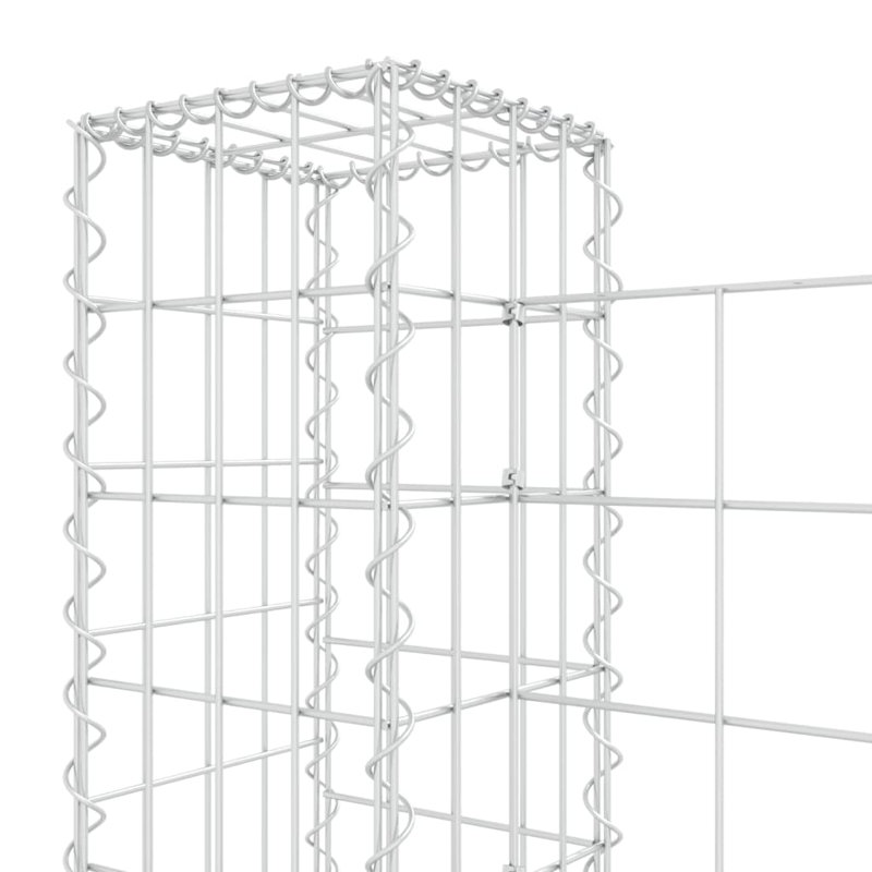 Alicia-Marie Silver Mesh Fence Panels, 55.1cm H x 39.4cm W x 7.9cm D