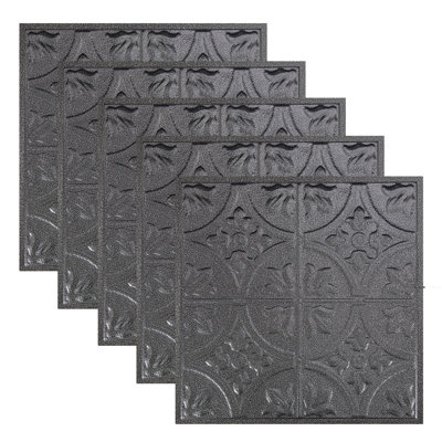 Dalle de plafond Great Lakes Tin Jamestown 2 pi x 2 pi (paquet de 5)