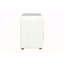 Table de chevet blanche en sherpa et chrome
