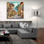  «Old Town Street In Mediterranean» par Rey Klimt, art mural en verre acrylique-706280429