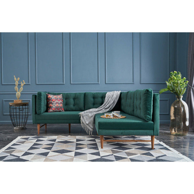 Canapé modulaire Gaberiel, 100 % polyester vert