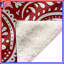 Couvertures à motif cachemire rouges et blanches-130110785