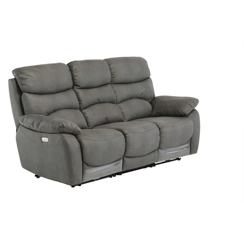 Pickell 204cm Wide Standard Recliner, Grey