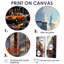«Autumn New York City Breeze», reproduction d'art sur toile orange-2033387842-2033387864-2033387867
