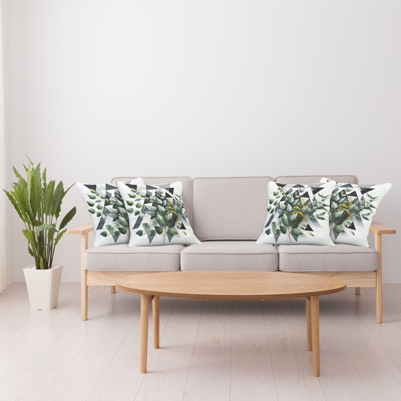 Fabric Reversible Throw Pillow, 20"H x 20"W