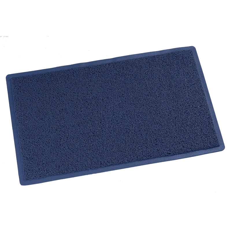 Tapis d'entrée Kaetzel, Bleu, l 48 po x L 72 po
