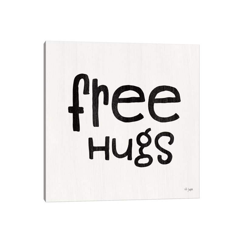 Free Hugs by Jaxn Blvd. - Wrapped Canvas Print, 30.48cm H x 30.48cm W x 1.905cm D