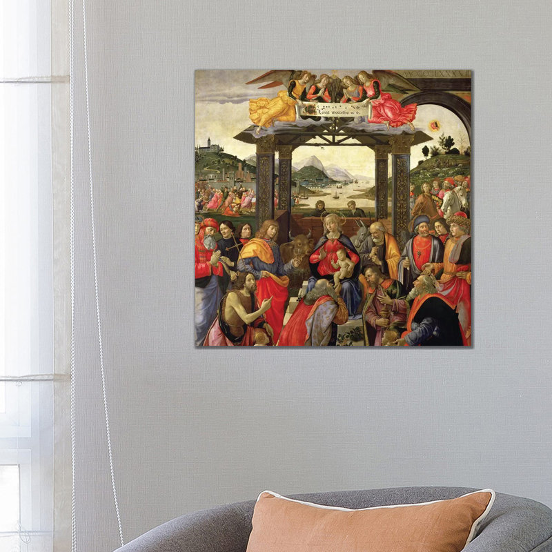 The Adoration of the Magi 1 Piece Wrapped Canvas Painting, 66.04cm H x 66.04cm W x 1.91cm D