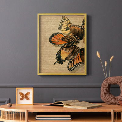 «Winged Wreath II», reproduction encadrée - bois massif