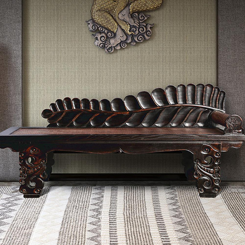 Chaise antique en orme, Orienté à droite