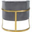 Fauteuil demi-tonneau en velours 30 po Carter-774457186