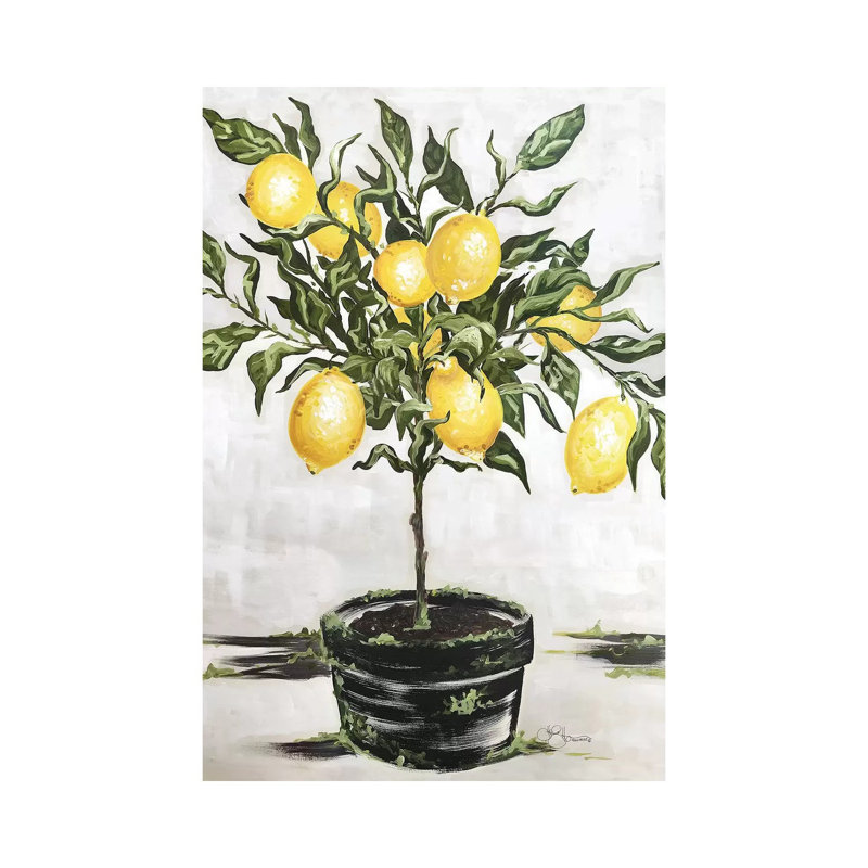 Lemon Tree - Wrapped Canvas Print, 66.04 cm H x 45.72 cm W x 3.175 cm D