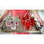 Plateau en métal avec finition rétro et poignées florales Sancroft - Plateau de service polyvalent pour décorations de Noël