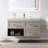 48" Wall Mounted Single Bathroom Vanity with Quartz Top-1273497262