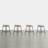 Swivel Upholstered Counter Stool with Metal Frame-118574631