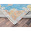 Tapis oriental 9 pi 2 po x 12 pi 1 po bleu Tabriz persan peint, Colorfest, uniformément usé, recadré fin, velours nul, côtés et extrémités sécurisés professionnellement, noué à la main, 100% laine, tapis oriental