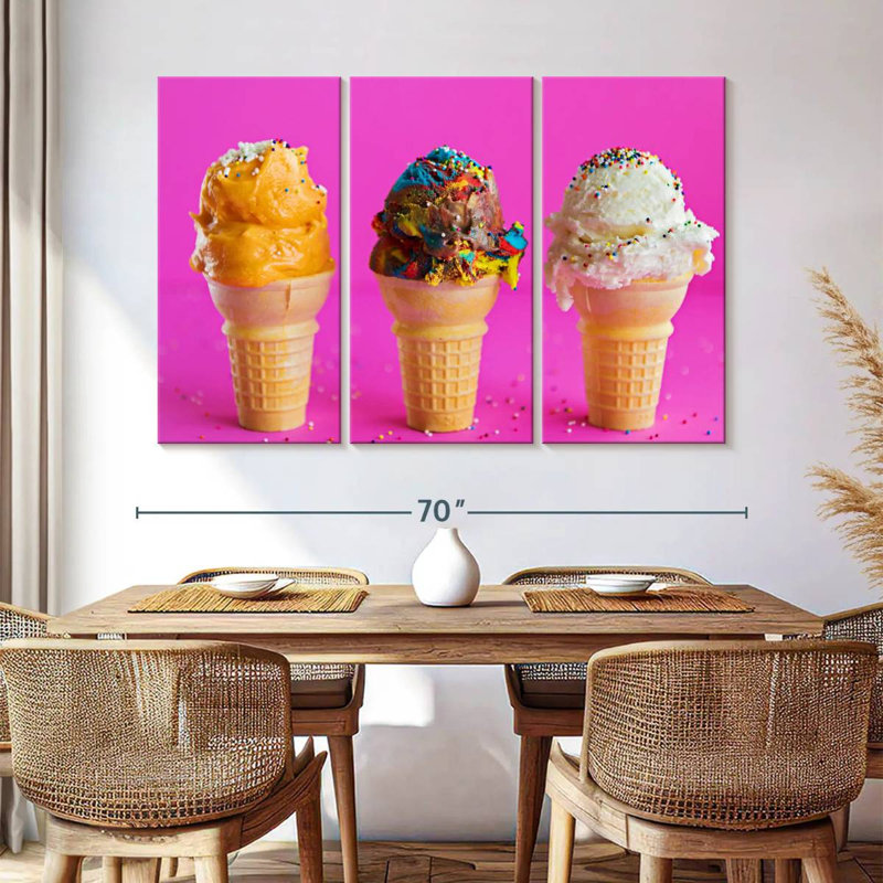 Yarlin Sundae Ice Cream Cones, 20" H x 33" W