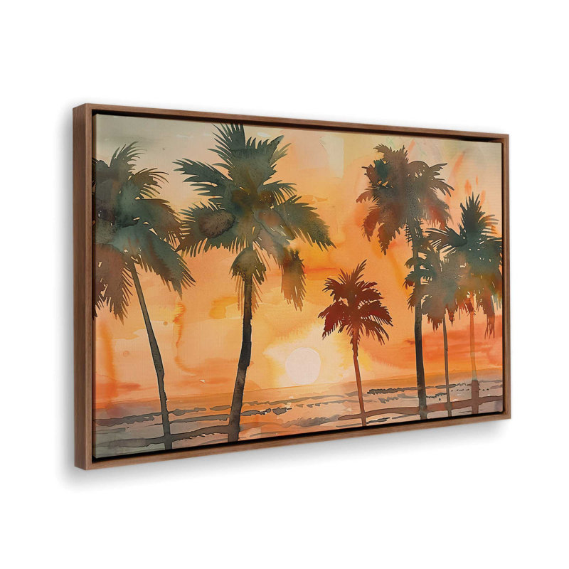 Coucher de soleil au coucher du soleil, H 8,75 po x l 12,75 po