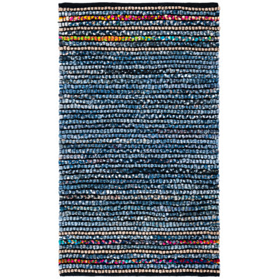 Samant Hand Woven 0.9 Cotton 0.1 Jute Striped Rug