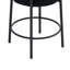 Deux tabourets de bar ronds, tabourets de salle à manger rembourrés contemporains, tabouret de bar moderne pour la maison-1502998310
