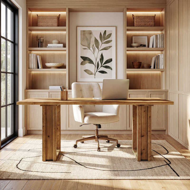 Solid Wood Executive Desk