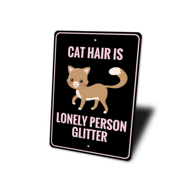 Enseigne de chat en aluminium