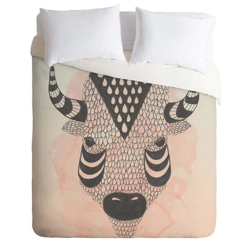 Wesley Bird Polyester Duvet Cover, Twin/Twin XL Duvet Cover + 1 Standard Sham