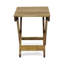 Table d'appoint Kyre, lattes pliables de 23 po, bois d'acacia bleu marine-102414354