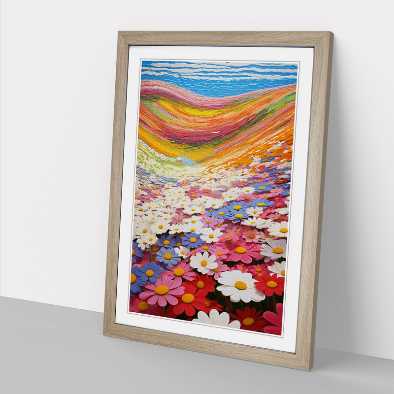 Single Picture Frame Print on Wood, Oak Framed, 64cm H x 46cm W