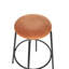 Laplace Upholstered Counter Stool with Metal Frame-1436632075