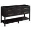 60" Robertson Double Bathroom Vanity Set with Rectangular Undermount Sinks-49568505-75247369-75247372