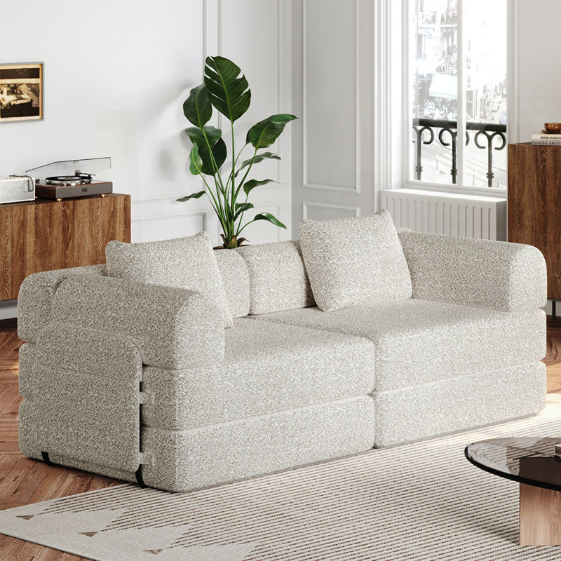Convertible Sofa Bed, Beige
