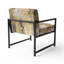 Chaise avec accoudoirs rembourrée et moderne Modern Golden Drip-2106922142