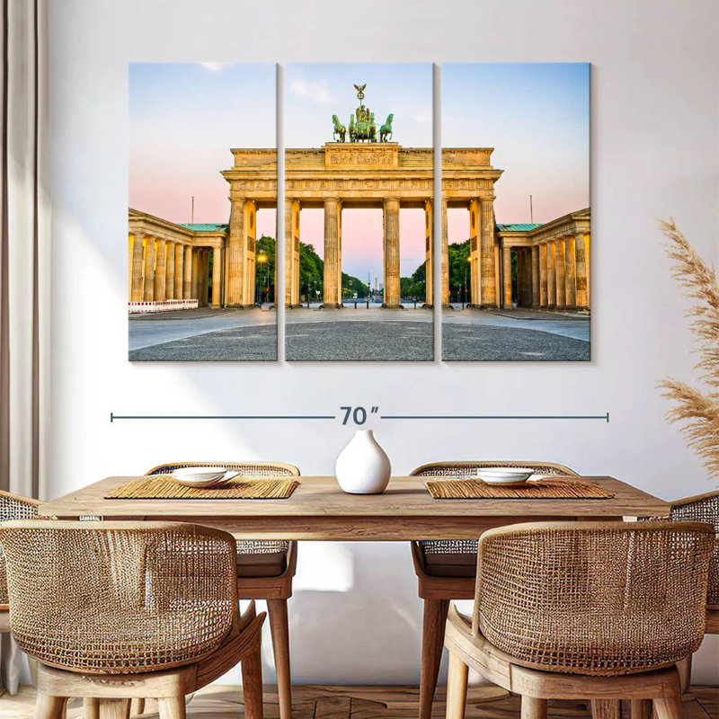 Brandenburg Gate At Dawn, 42" H x 65" W